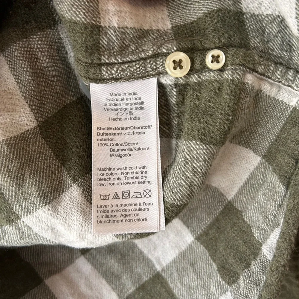J.‎ Crew Slim Fit Green Double Weave Button Down Shirt Men's Size Small